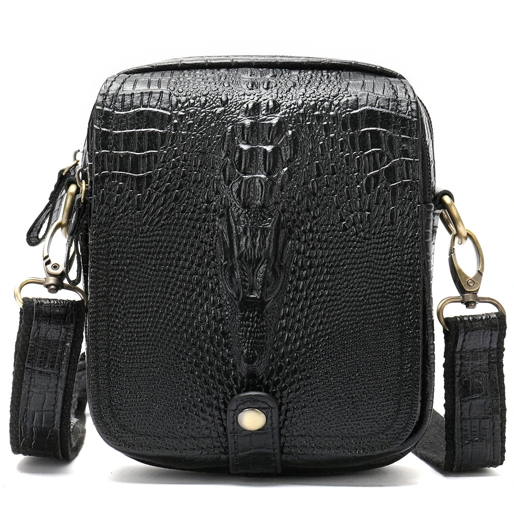 Bolsa Masculina Crocodile Luxo e Conforto LC04