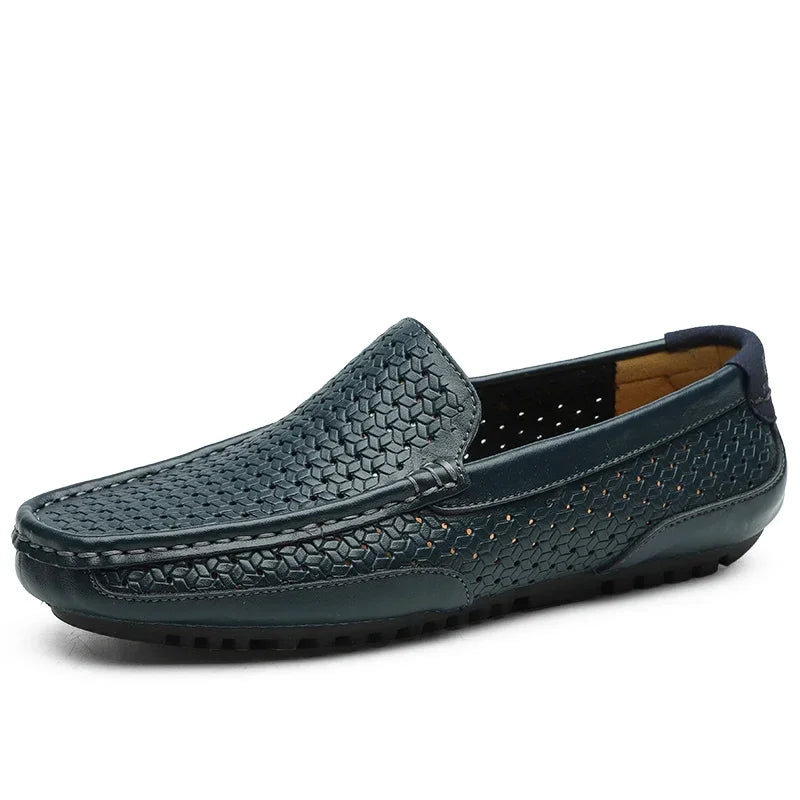 Mocassim Masculino de Couro Respirável Luxo e Conforto LC05