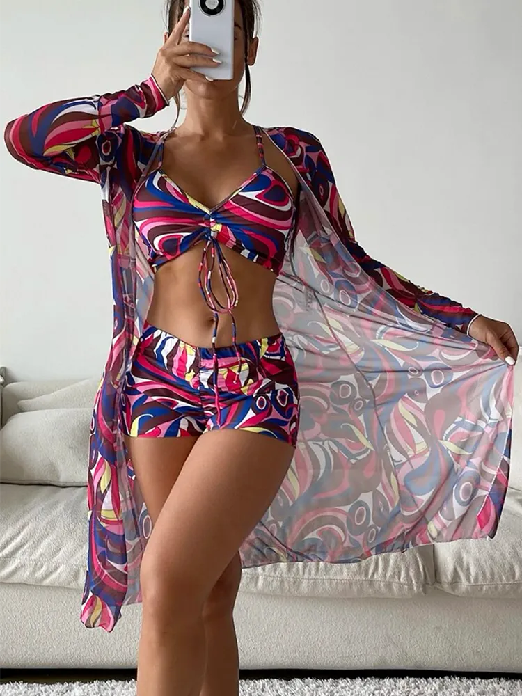 Conjunto Biquíni com Short e Saída de Praia - Ipanema