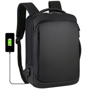 Mochila Executiva Luxo e Conforto LC04 - Notebook 15", Impermeável e Porta USB