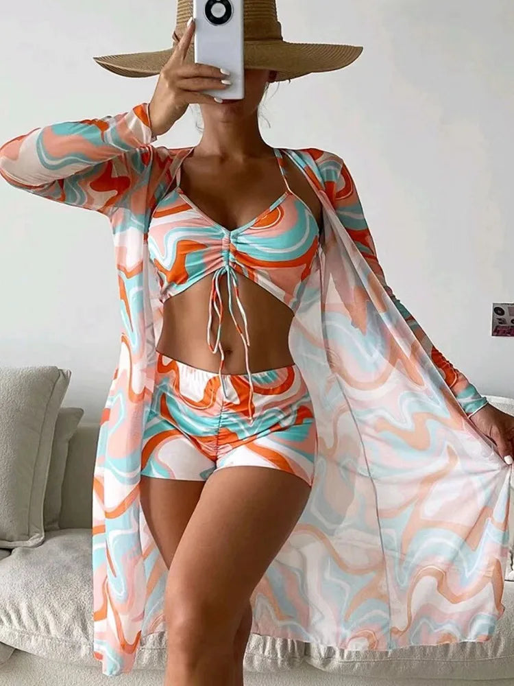 Conjunto Biquíni com Short e Saída de Praia - Ipanema