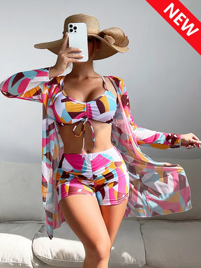 Conjunto Biquíni com Short e Saída de Praia - Ipanema