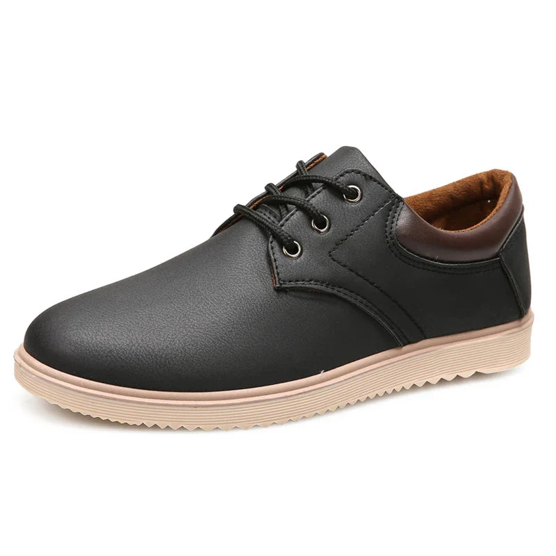 Sapatênis Masculino de Couro Chukka Luxo e Conforto LC02