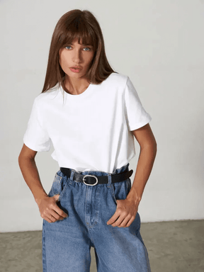 Camiseta Básica Feminina em Algodão Nina