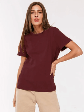 Camiseta Básica Feminina em Algodão Nina